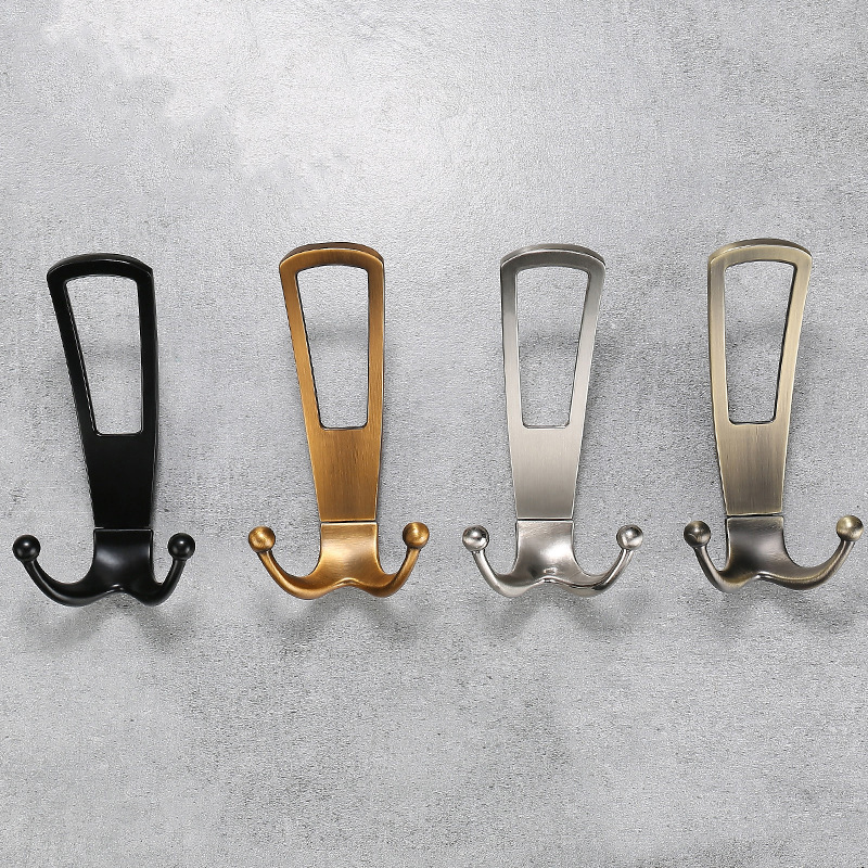 Fashion Zamak Black Gold Grey Coat Hooks Closet Hooks