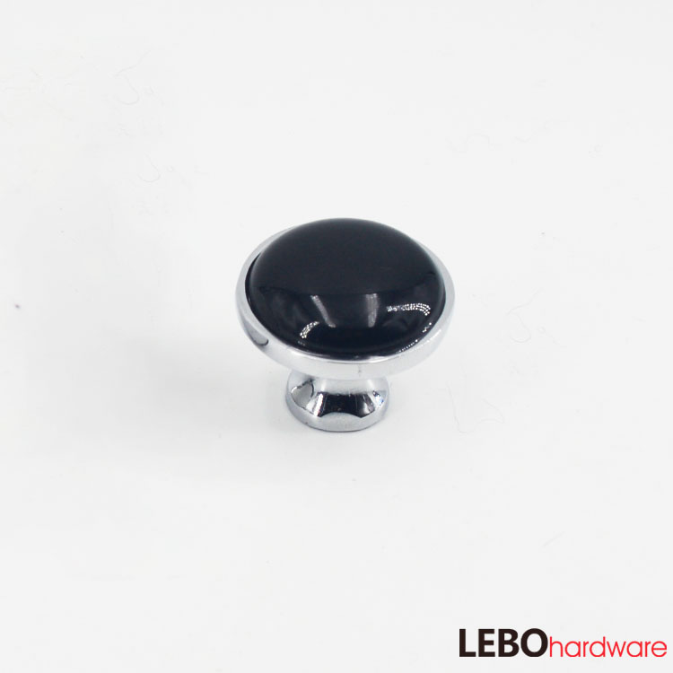 Ceramic porcelain Traditional Zamak base Furniture knob Cabinet Pull 