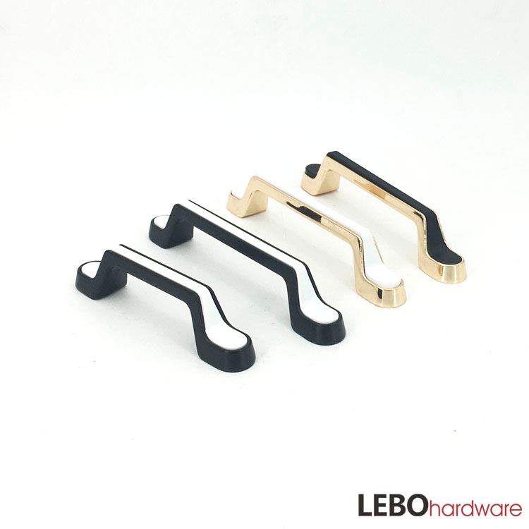 Double color Assemble fashion pattern Zamak kitchen drawer dresser cupboard cabinet pulls furniture handle in 2022