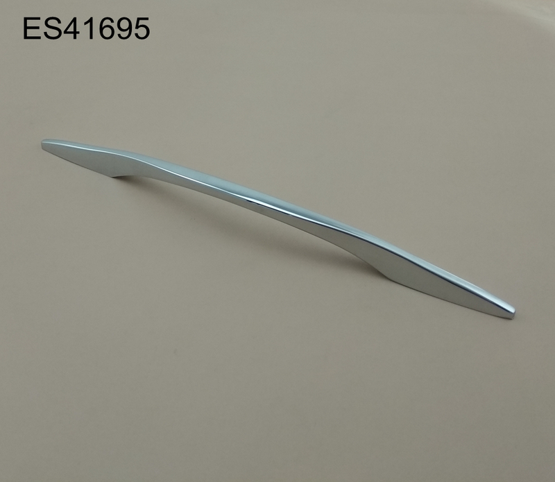 Contemporary Wave shape modern simple style Zamak cabinet pulls furniture handles 
