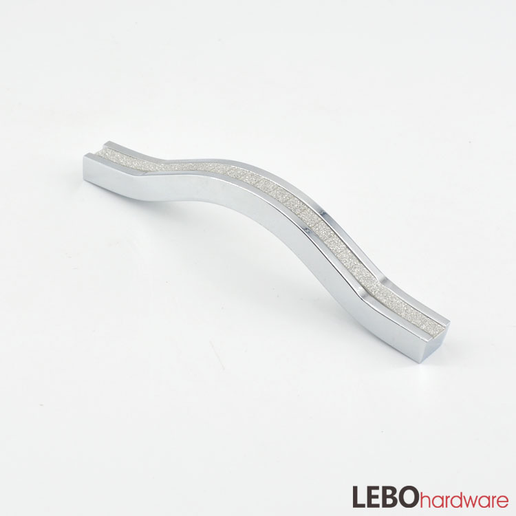 Bridge shape glitter effect Aluminium Furniture Handle knob Cabinet Pull 
