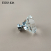 High quality luxury Diamond Shape K9 Crystal Aluminium base Furniture knob Cabinet Pull 