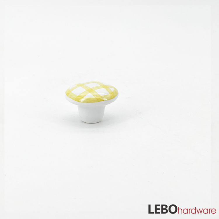 Ceramic Porcelain waffle paint Cabinet Pulls Door Drawer Dresser Furniture knob 