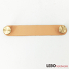 Luxury Brass Button Genuine leather Furniture knob Cabinet Pull