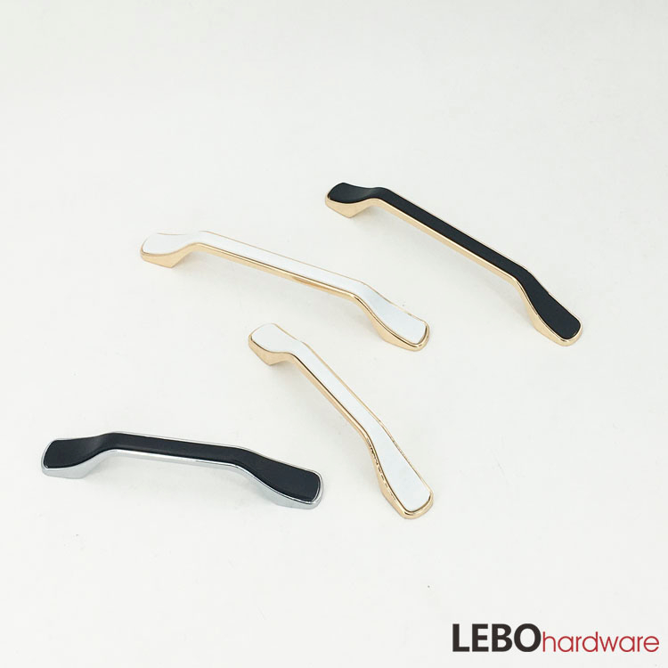 Double color Assemble fashion pattern Zamak kitchen drawer dresser cupboard cabinet pulls furniture handle in 2022