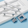 High Quality Square Diamond Shape K9 Crystal Zamak Cabinet Pulls Furniture Handle 