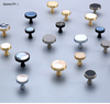 Luxury Shell Decorated Cabinet Knob For Drawer Dresser Zamak Base Furniture Knob Cabinet Pull