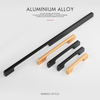 Gold black simple design Aluminium Furniture Handle Cabinet Pull 