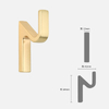 Simple Traditional Zamak alloy Coat Hook 