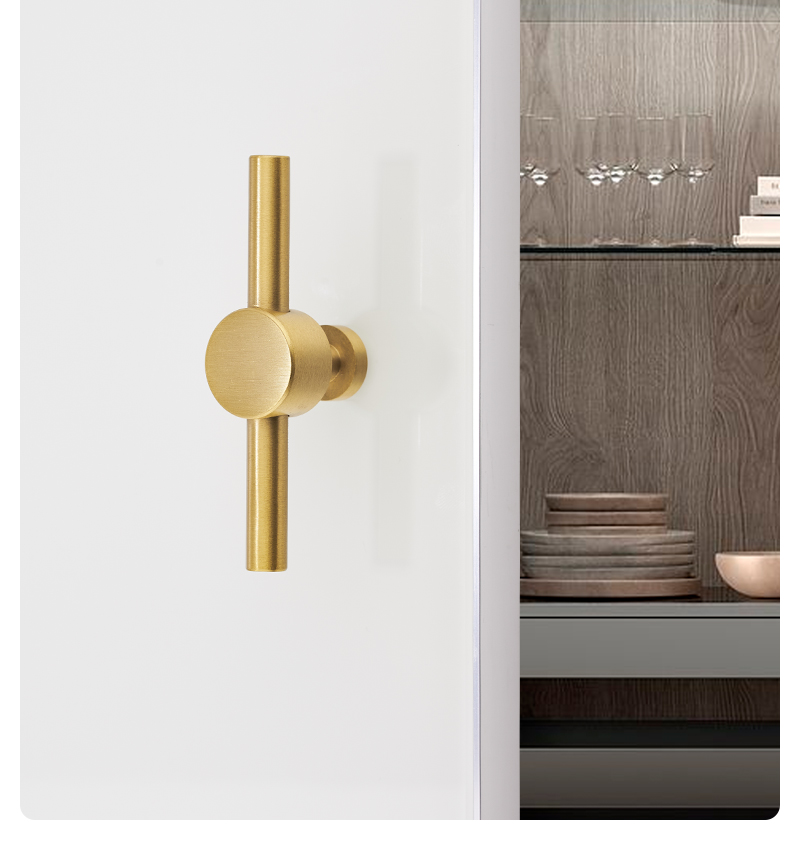 Luxury Brass simple modern design Furniture knob Cabinet Pull in 2022