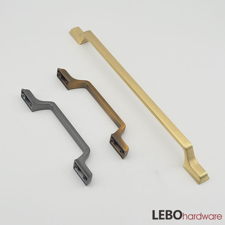 Contemporary modern simple style Zamak cabinet pulls furniture handle