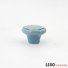  Ceramic Porcelain Solid Color with gold line Cabinet Pulls Door Drawer Dresser Furniture knob 