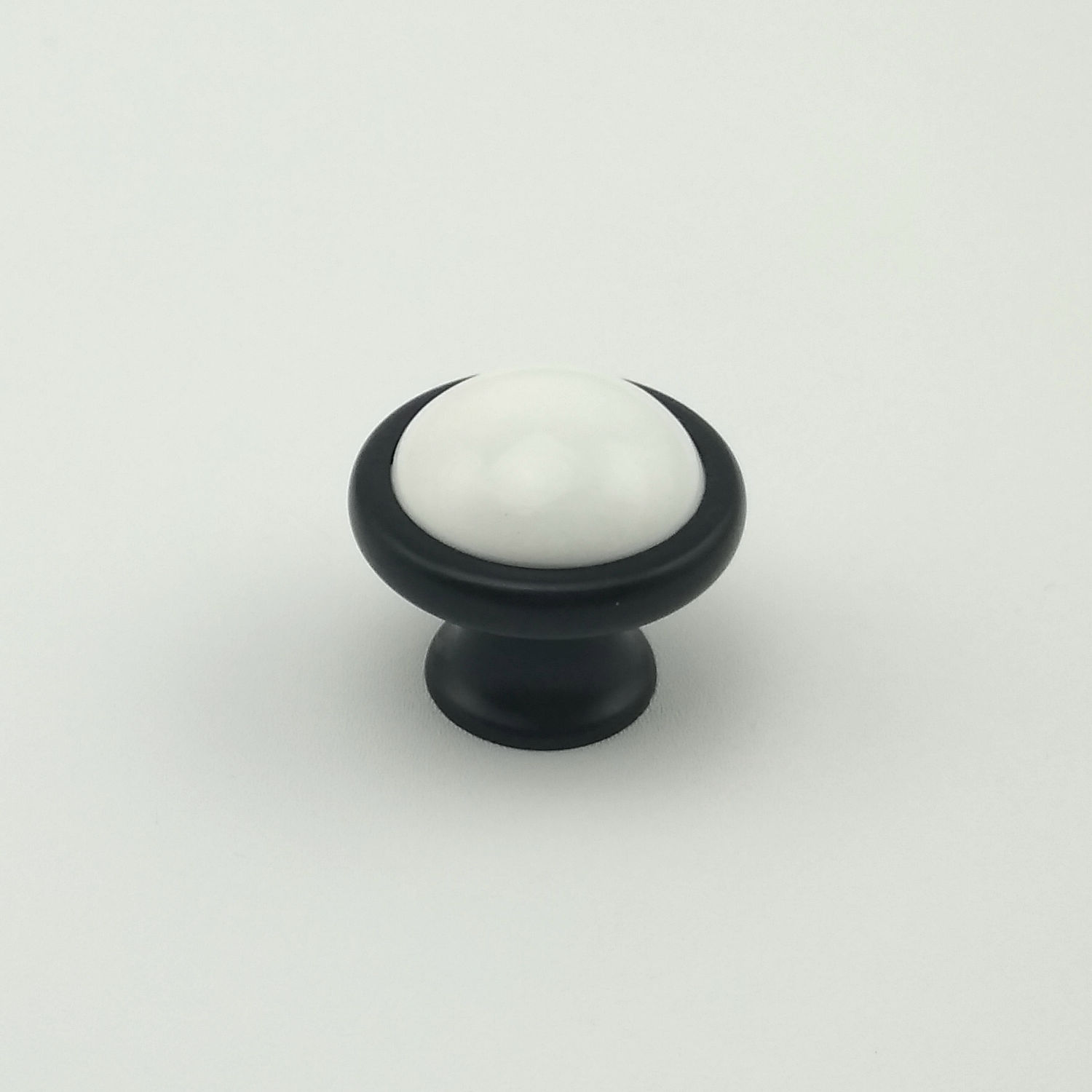 Ceramic porcelain Traditional Zamak base Furniture knob Cabinet Pull 