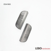 Luxury leaf design Brass Black Zamak cabinet pulls furniture handle knob 