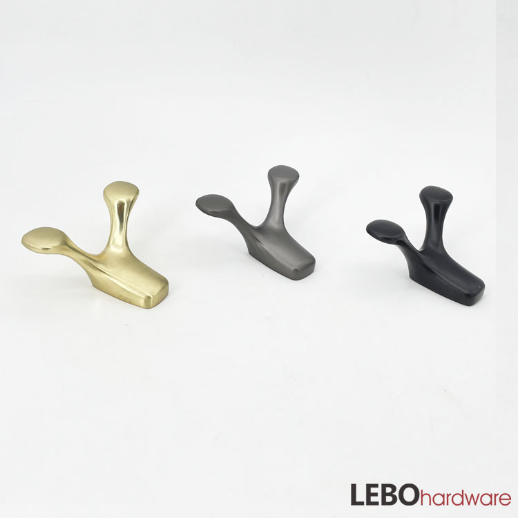 Fashion Zamak Black Gold Grey Coat Hooks Closet Hooks 