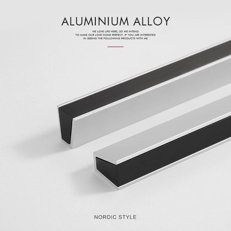 Comtemporary Aluminium Assemble Double Colors Furniture Profile Cabinet Pull in 2022 