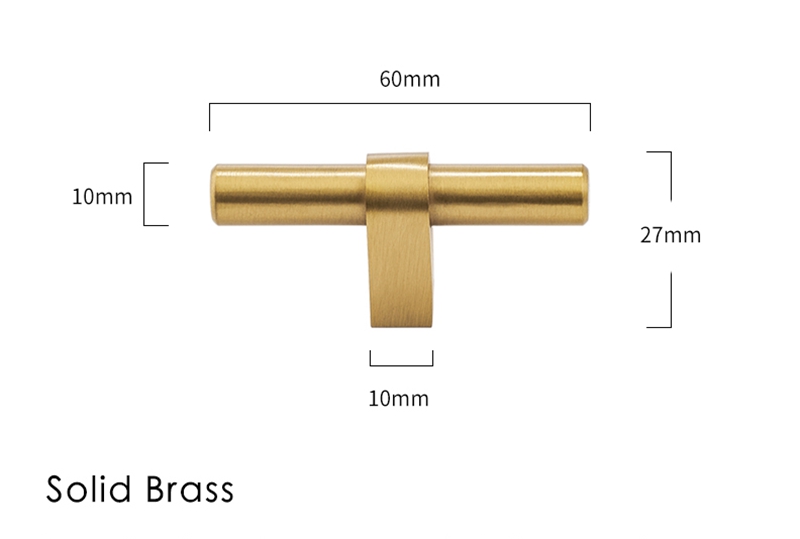 Luxury Brass simple modern design Furniture knob Cabinet Pull in 2022