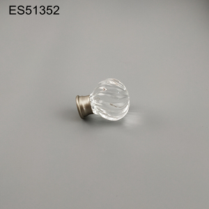 K9 Crystal Glass transparency Zamak base Furniture knob Cabinet Pull 