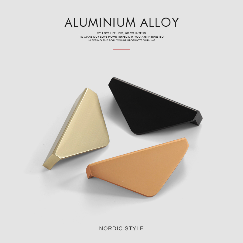 Triangle shape Modern simple Aluminium Furniture Cabinet Pull in 2022 