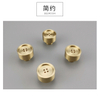 Luxury Brass Button shape Furniture knob Cabinet Pull