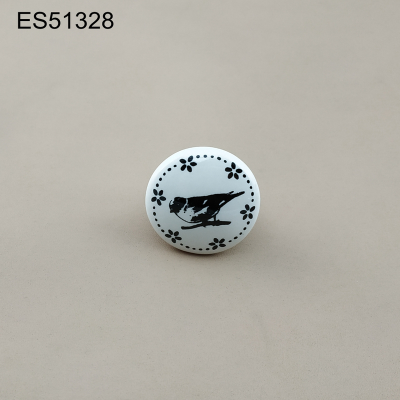Animal printing Ceramic Porcelain Cabinet Pulls Door Drawer Dresser Furniture knob 