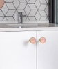 Luxury Shell Decorated cabinet knob for drawer dresser Zamak Base Furniture Knob Cabinet Pull 