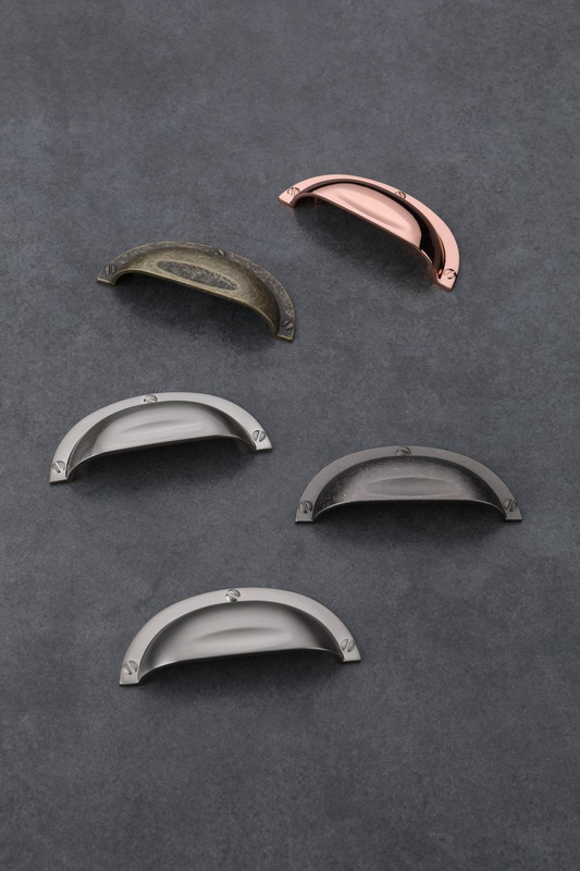 Traditional Retro style Zamak Cup pull cabinet pulls furniture knob handles 