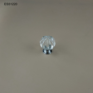 K9 Crystal Glass transparency Aluminium base Furniture knob Cabinet Pull 