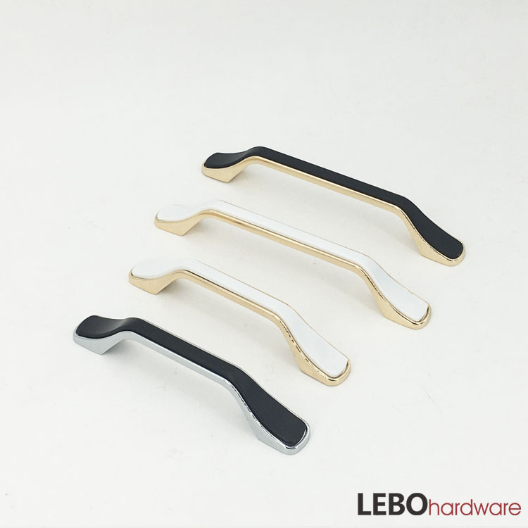 Double color Assemble fashion pattern Zamak kitchen drawer dresser cupboard cabinet pulls furniture handle in 2022