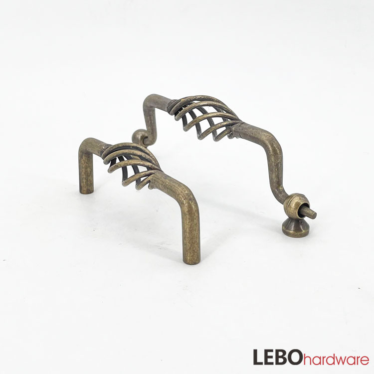 Retro Vintage nest style Zamak cabinet pulls furniture handles knob