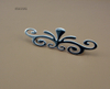 Floral style Zamak cabinet pulls furniture handles knob