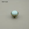 Ceramic porcelain Traditional Zamak base Furniture knob Cabinet Pull 