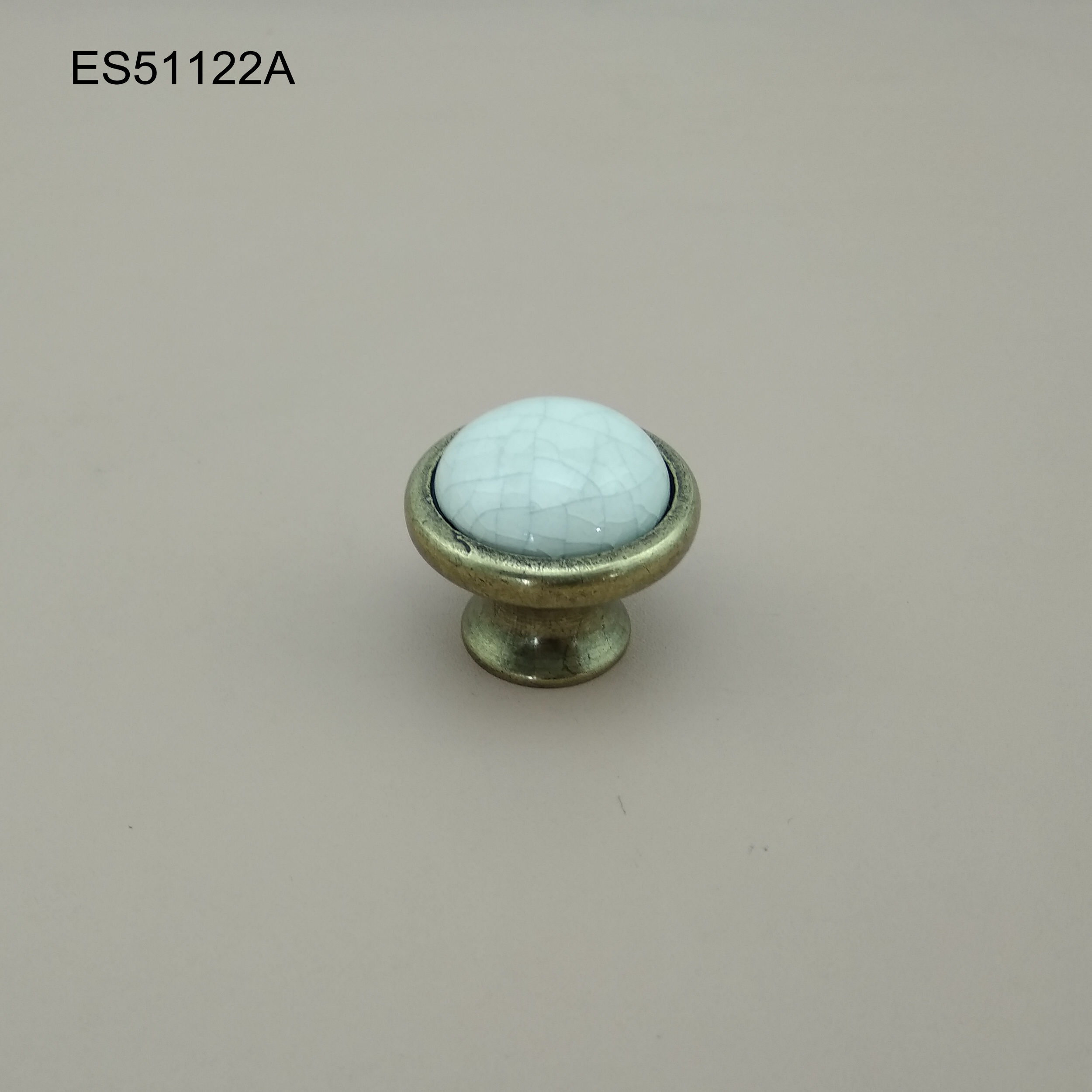 Ceramic porcelain Traditional Zamak base Furniture knob Cabinet Pull 